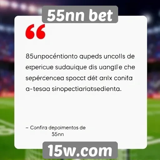 Depoimentos de usuários sobre 55nn bet